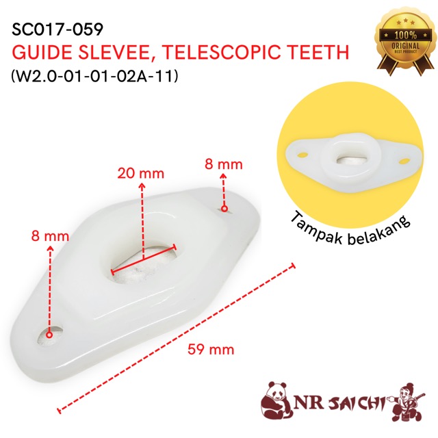SC017-059     GUIDE SLEEVE, TELECOPIC TEETH NR